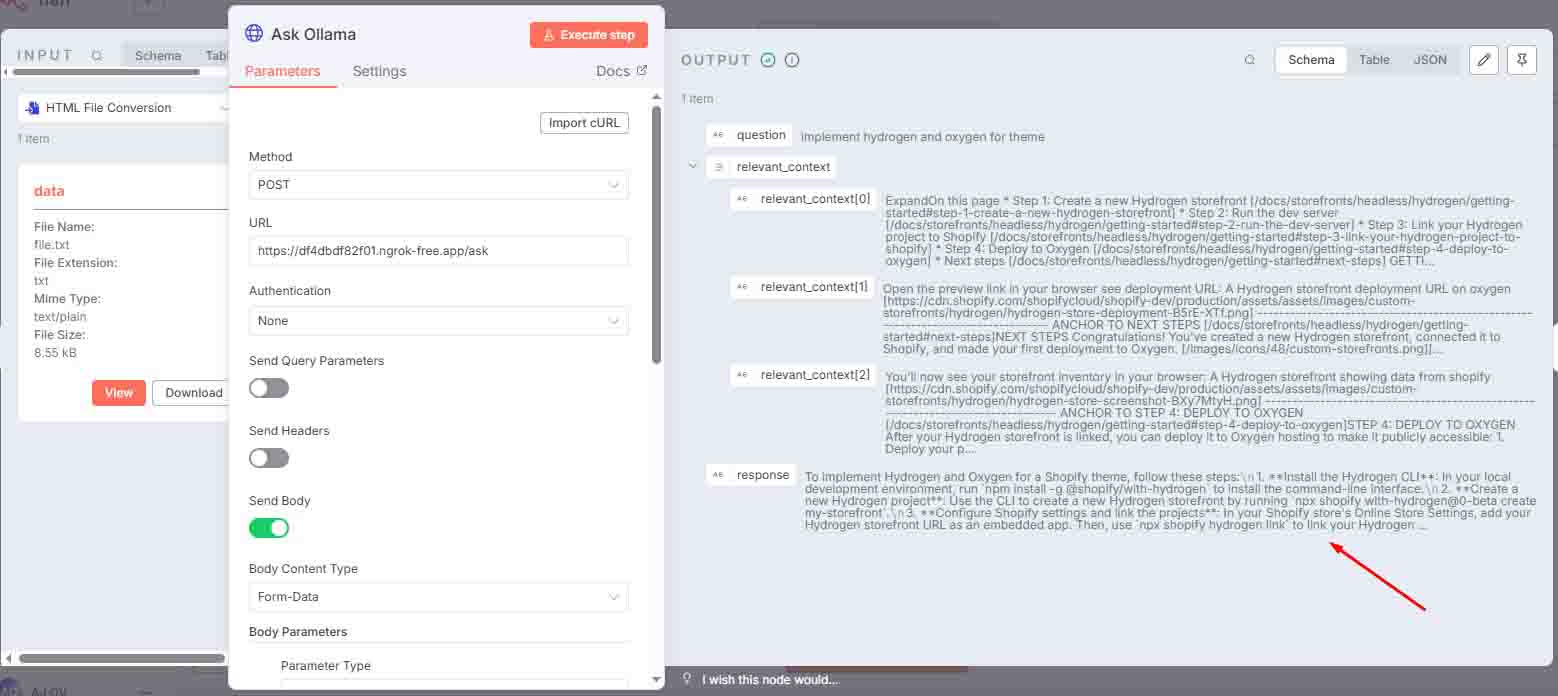 n8n webhook response