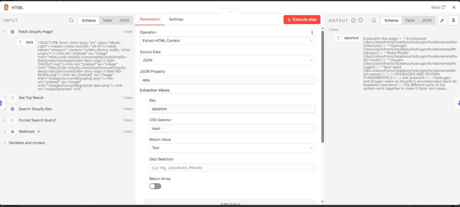 n8n Extract HTML Content